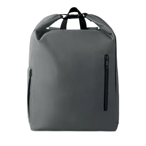 Zaino porta PC 15'' rolltop in poliestere 600D RPET spallacci regolabili
