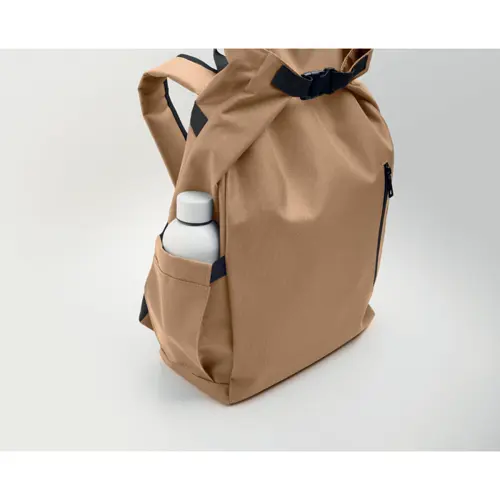 Zaino porta PC 15'' rolltop in poliestere 600D RPET spallacci regolabili
