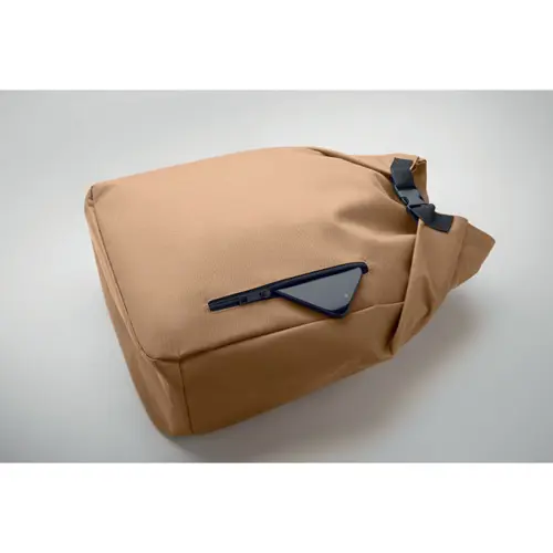 Zaino porta PC 15'' rolltop in poliestere 600D RPET spallacci regolabili