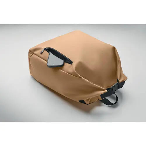Zaino porta PC 15'' rolltop in poliestere 600D RPET spallacci regolabili