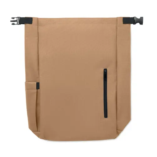 Zaino porta PC 15'' rolltop in poliestere 600D RPET spallacci regolabili
