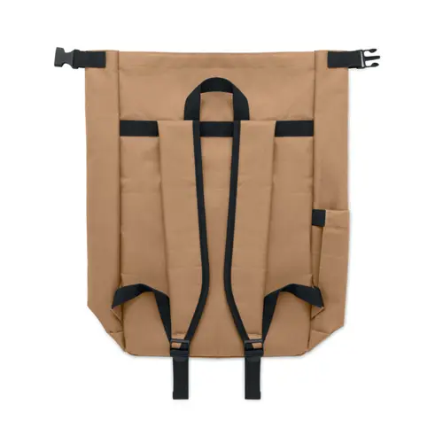 Zaino porta PC 15'' rolltop in poliestere 600D RPET spallacci regolabili