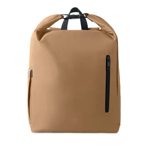 Zaino porta PC 15'' rolltop in poliestere 600D RPET spallacci regolabili