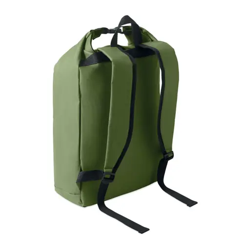 Zaino porta PC 15'' rolltop in poliestere 600D RPET spallacci regolabili
