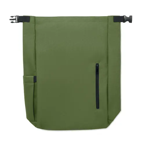 Zaino porta PC 15'' rolltop in poliestere 600D RPET spallacci regolabili