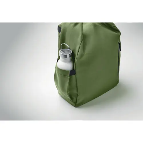 Zaino porta PC 15'' rolltop in poliestere 600D RPET spallacci regolabili