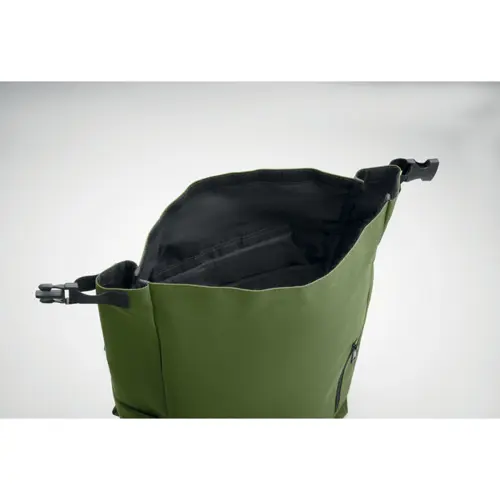 Zaino porta PC 15'' rolltop in poliestere 600D RPET spallacci regolabili