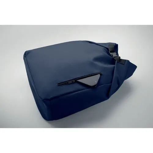 Zaino porta PC 15'' rolltop in poliestere 600D RPET spallacci regolabili