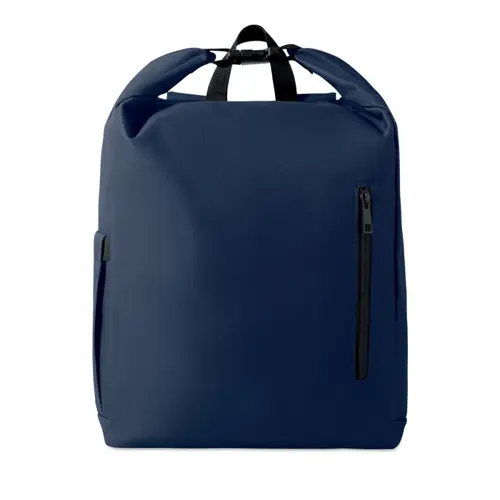 Zaino porta PC 15'' rolltop in poliestere 600D RPET spallacci regolabili