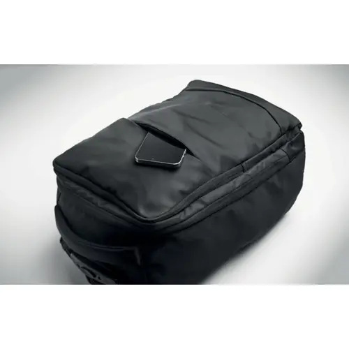 Zaino trolley in RPET porta pc da 15" con tasca termica con zip