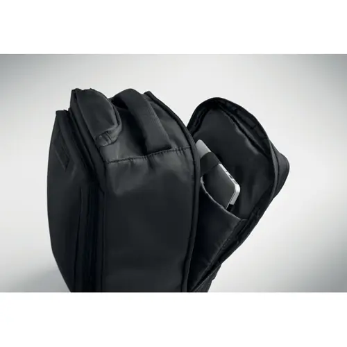 Zaino trolley in RPET porta pc da 15" con tasca termica con zip