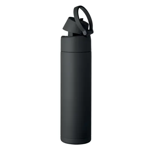 Borraccia in acciaio inox riciclato con beccuccio e manico da 500ml