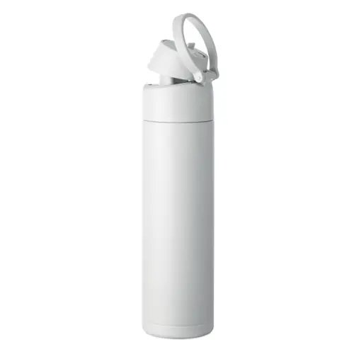 Borraccia in acciaio inox riciclato con beccuccio e manico da 500ml
