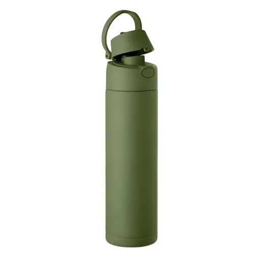 Borraccia in acciaio inox riciclato con beccuccio e manico da 500ml