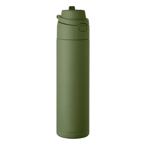 Borraccia in acciaio inox riciclato con beccuccio e manico da 500ml