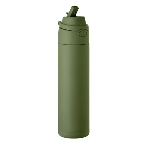 Borraccia in acciaio inox riciclato con beccuccio e manico da 750 ml