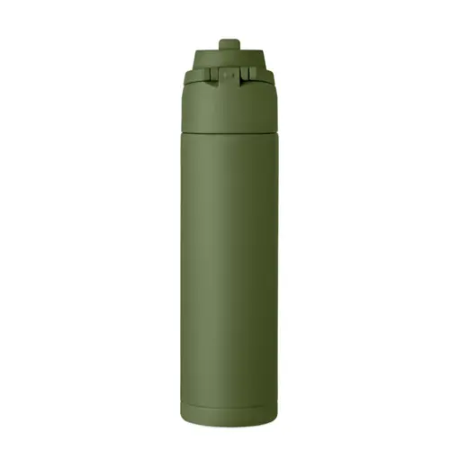 Borraccia in acciaio inox riciclato con beccuccio e manico da 750 ml