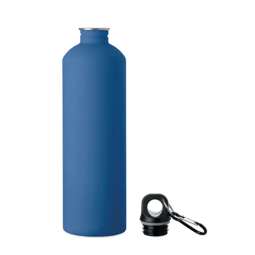 Borraccia termica in acciaio inox riciclato finitura gommata e moschettone 750ml