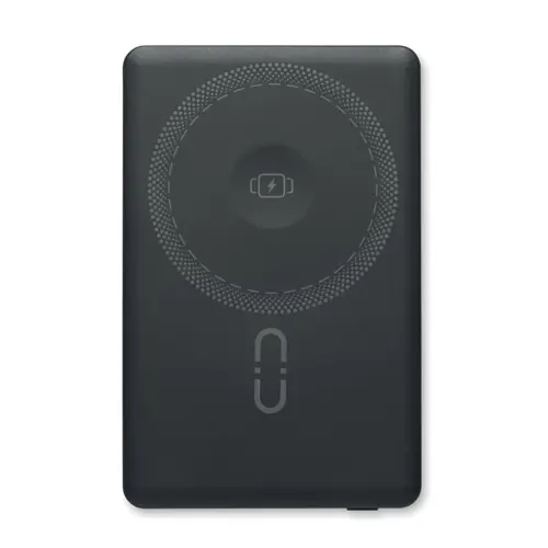 Power bank wireless magnetico in alluminio riciclato 5000mAh per smartphone smartwatch e cuffie