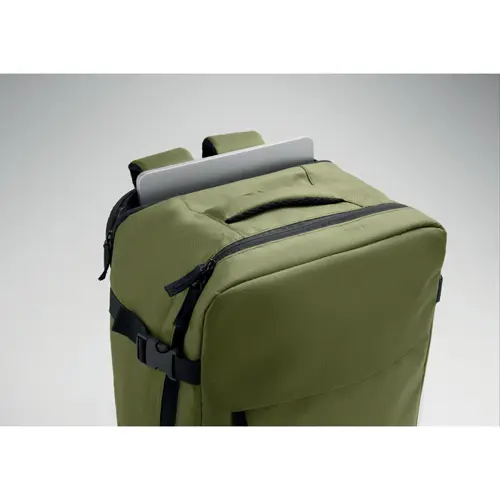 Zaino porta pc 15" da cabina in RPET estensibile con schienale e tracolla imbottiti