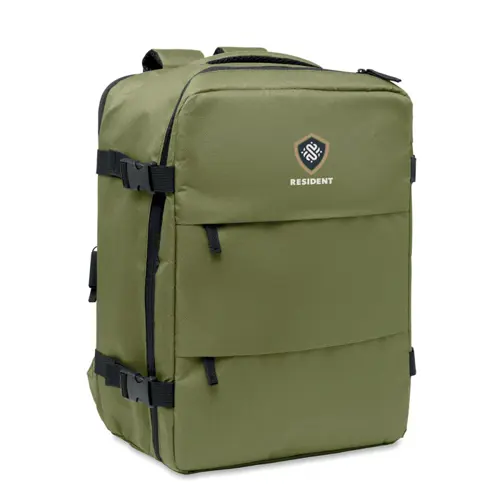 Zaino porta pc 15" da cabina in RPET estensibile con schienale e tracolla imbottiti