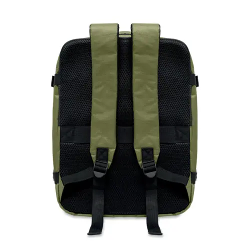Zaino porta pc 15" da cabina in RPET estensibile con schienale e tracolla imbottiti