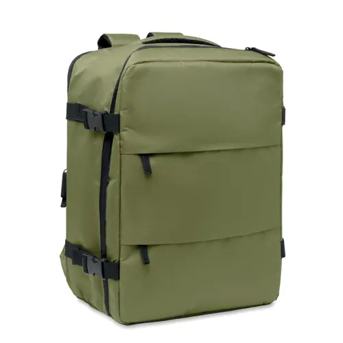 Zaino porta pc 15" da cabina in RPET estensibile con schienale e tracolla imbottiti