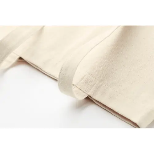 Shopper in tela a soffietto con manici lunghi in colore naturale da 270gr 38x9x42cm