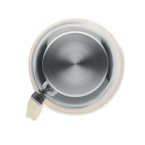 Borraccia in vetro da 500ml con custiodia in juta