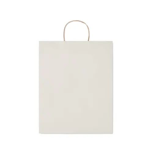 Shopper in carta disponibile in vari colori con manici color naturale formato grande da 90gr 32x12x40cm