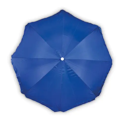 Ombrellone da spiaggia in poliestere e rivestimento interno UV disponibile in vari colori con custodia in coordinato