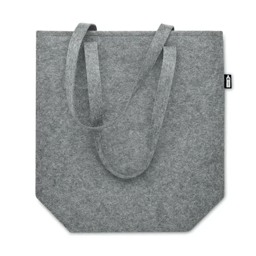 Shopper in feltro RPET a soffietto con manici lunghi 40x15x42cm