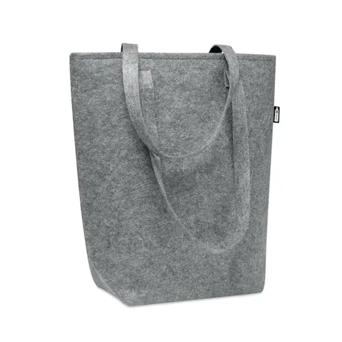 Shopper in feltro RPET a soffietto con manici lunghi 40x15x42cm