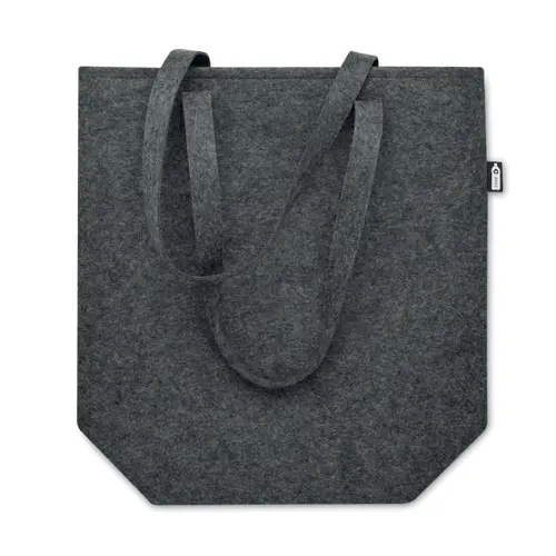 Shopper in feltro RPET a soffietto con manici lunghi 40x15x42cm