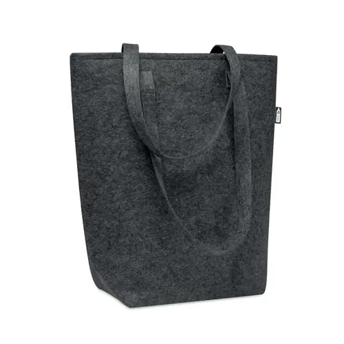 Shopper in feltro RPET a soffietto con manici lunghi 40x15x42cm