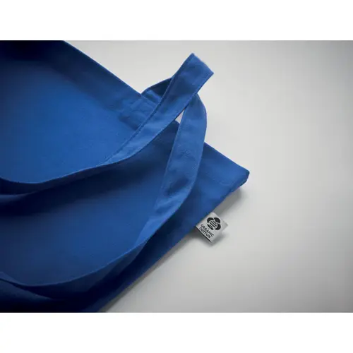 Shopper in cotone organico con manici lunghi disponibile in diverse colorazioni da 140gr 38x42cm