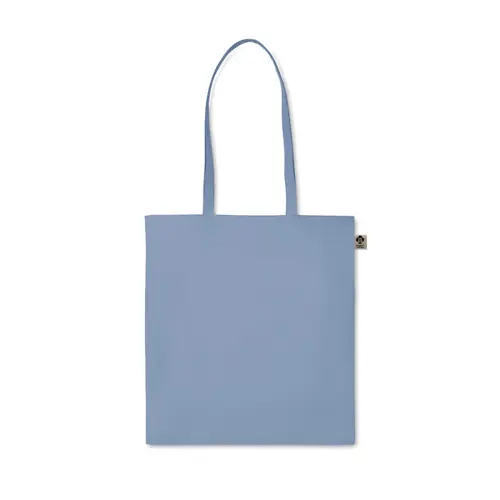 Shopper in cotone organico con manici lunghi disponibile in diverse colorazioni da 140gr 38x42cm