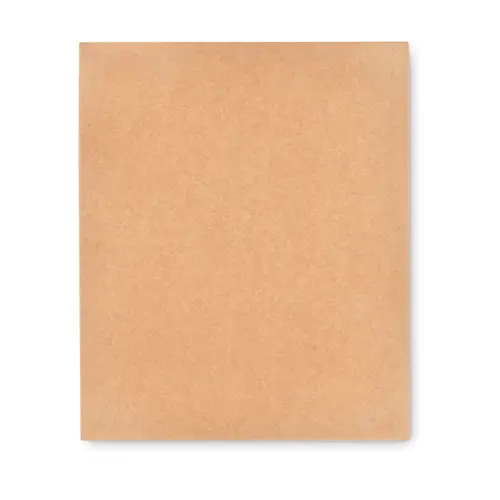 Block notes A5 con pagine a righe e copertina e penna con refill nero in sughero in scatola regalo