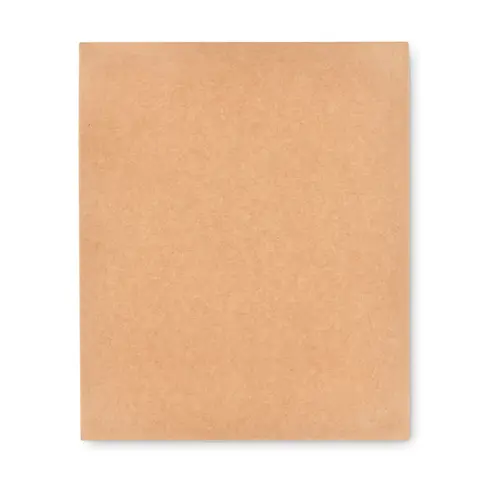 Block notes A5 con pagine a righe e copertina e penna con refill nero in sughero in scatola regalo