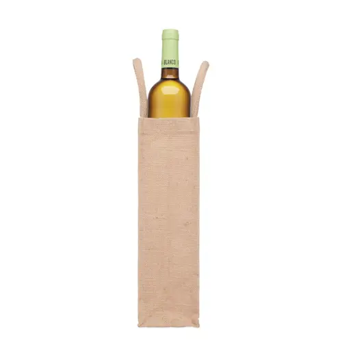 Borsa per una bottiglia di vino in tela da 320gr 110x100x350mm
