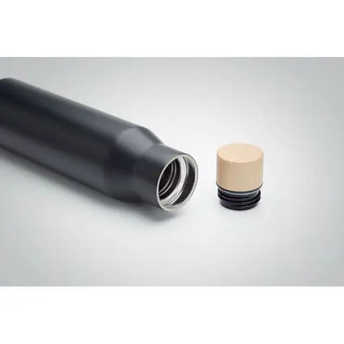 Borraccia doppia parete in acciaio inossidabile con tappo antigoccia in bambù 500ml
