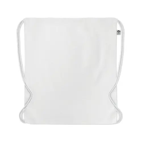 Sacca colorata in cotone biologico con chiusura a coulisse da 140gr 37x41cm