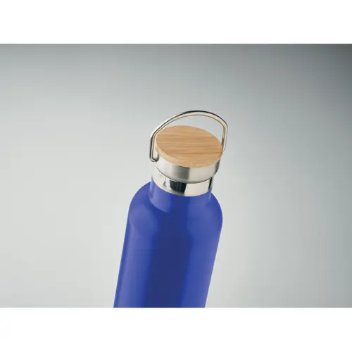 Borraccia termica in acciaio inox doppio strato isolante con tappo in bambù 750ml