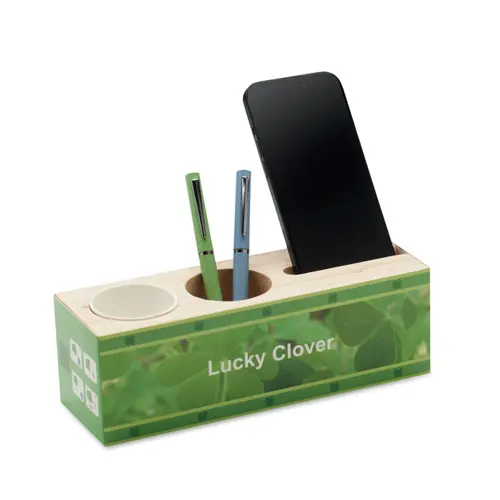 Stand da scrivania in legno con kit di semi