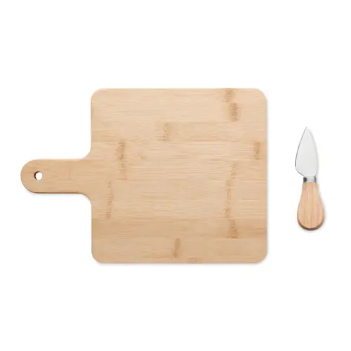 Set tagliere da formaggio in bambù con coltello