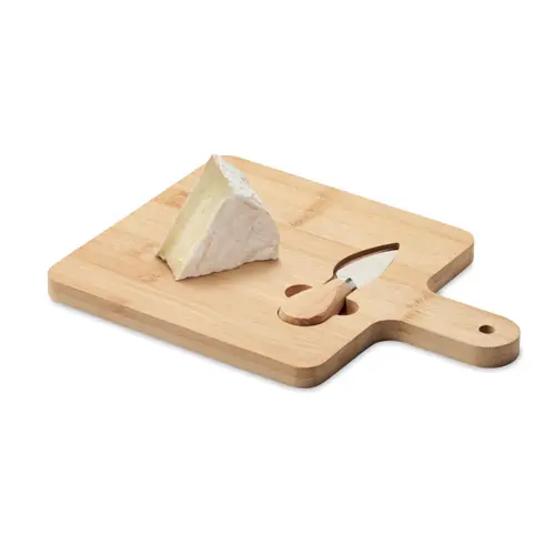 Set tagliere da formaggio in bambù con coltello