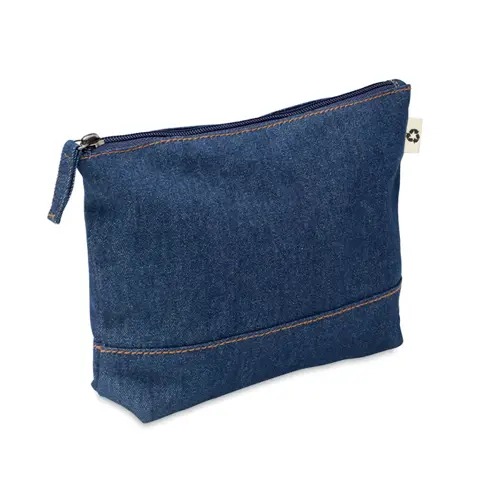 Pochette in denim e cotone riciclati 215x50x150mm