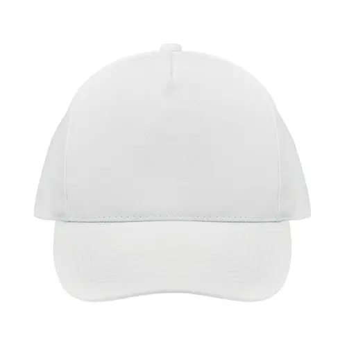 Cappello da baseball in cotone organico spazzolato con 5 pannelli e fibbia regolabile in metallo da 250gr