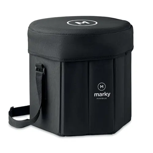 Borsa termica in poliestere 600D con funzione d'appoggio 28.5x28x28cm