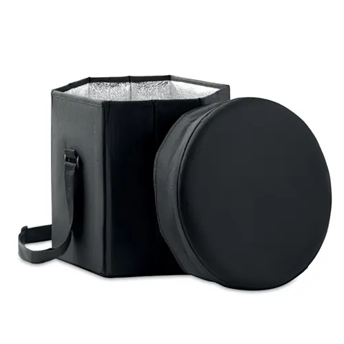 Borsa termica in poliestere 600D con funzione d'appoggio 28.5x28x28cm